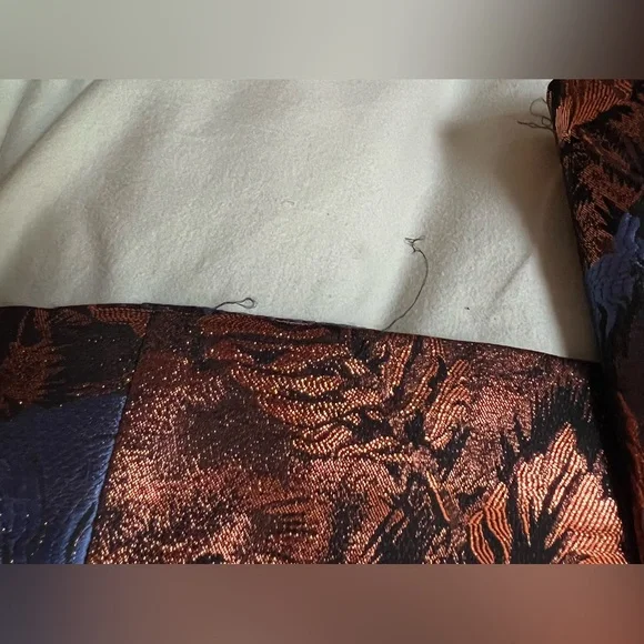 Anthropologie Leifsdottir Metallic Floral Jacquard Trousers - Picture 15 of 16